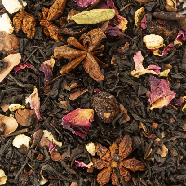 Thé noir parfumé - Friandises des Reines