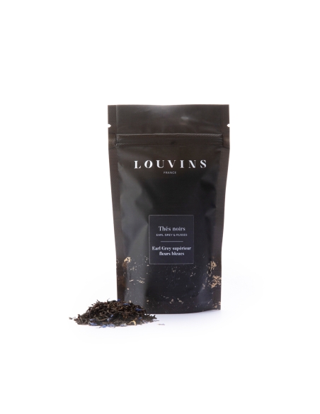Thé noir nature - Earl Grey Supérieur Fleurs bleues