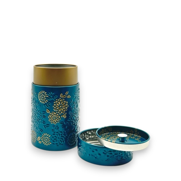 Yumiko Tea Tin (Green and Gold) 150g, Louvins