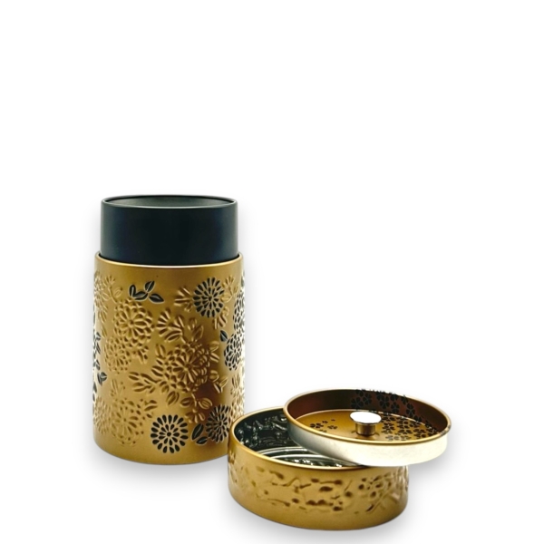Yumiko Tea Tin (Gold and Black) 150g, Louvins