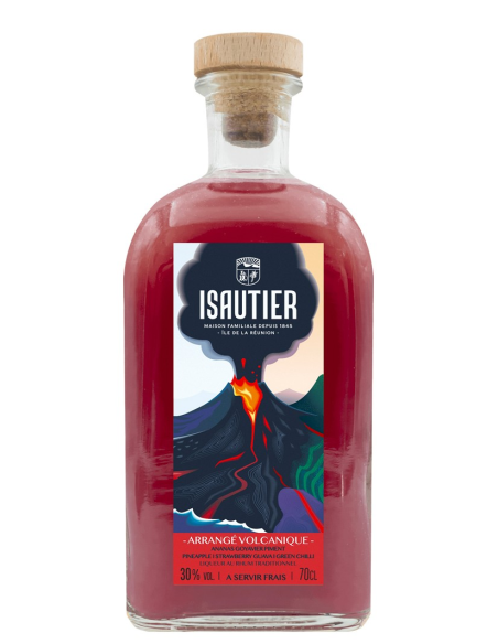 Isautier Volcanique Goyavier Ananas Piment, Rum 40%