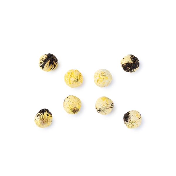 Fleur de thé noir au Chrysanthème jaune - 5Gr