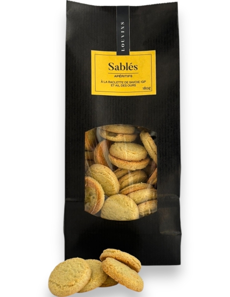 Sablés à la Raclette de Savoie IGP et Ail des Ours