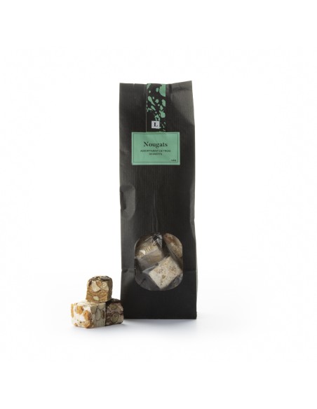 Assortment of three dessert nougats