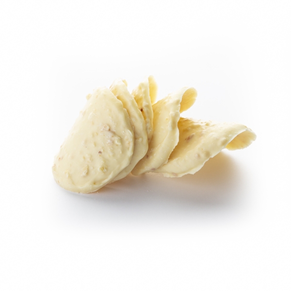 Fine White Chocolate Tiles with Almond Pieces