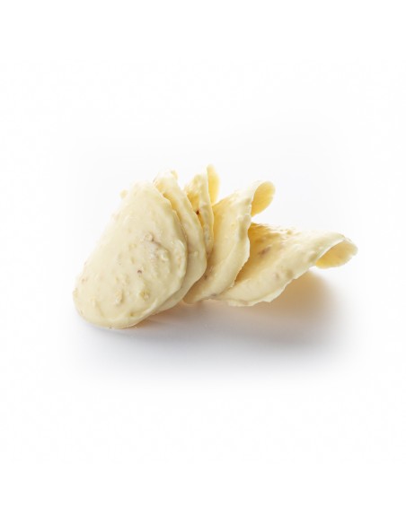 Fine White Chocolate Tiles with Almond Pieces