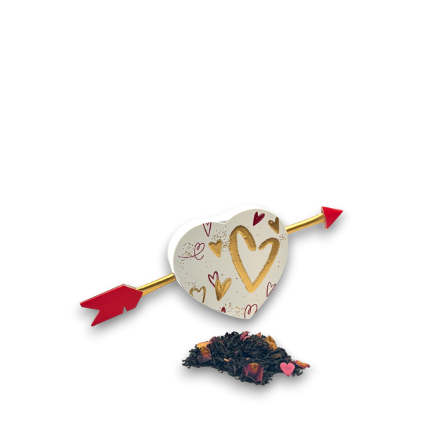 Coffret de thé noir, Coeur de Saint-Valentin