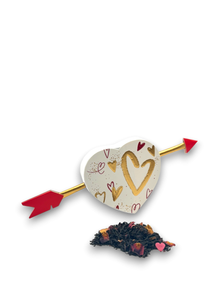 Coffret de thé noir, Coeur de Saint-Valentin