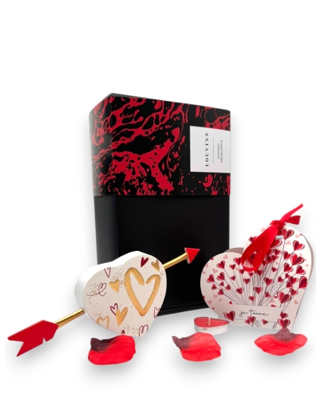 Coffret Rouge "Thé Noir Coeur de Saint Valentin & Ganaches de Tanzanie"