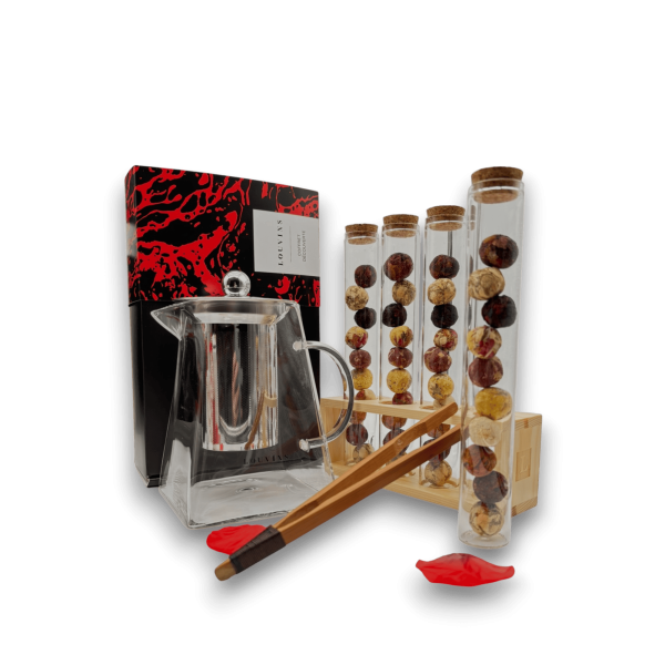 Coffret Rouge "Boules de fleurs BIO 3G et Lily 950ml"