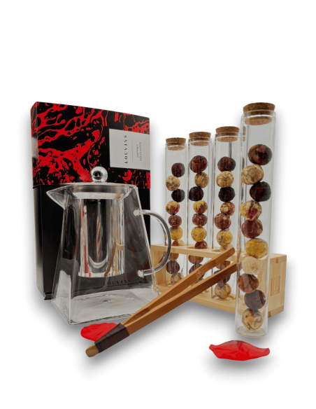 Coffret Rouge "Boules de fleurs BIO 3G et Lily 950ml"