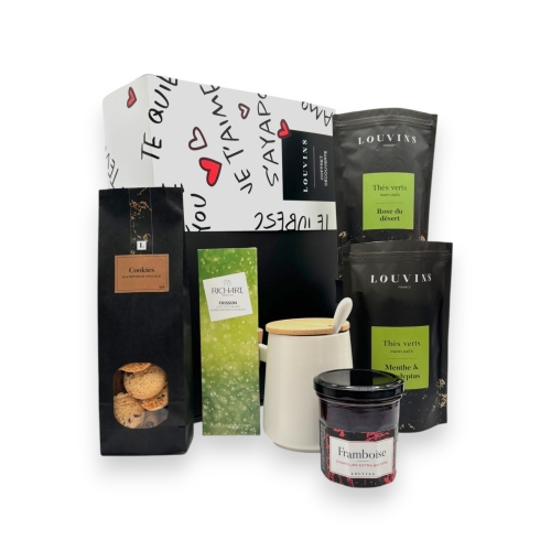 Valentine’s Day Heart Gift Box: Premium Teas & Chocolates | Louvins