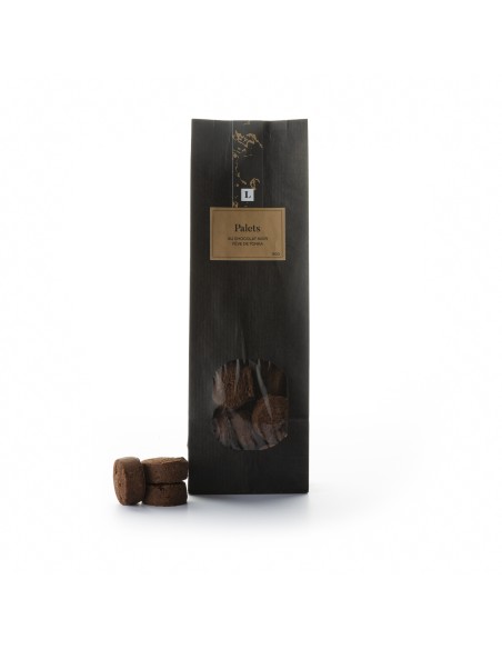 Palets au chocolat noir fève de Tonka