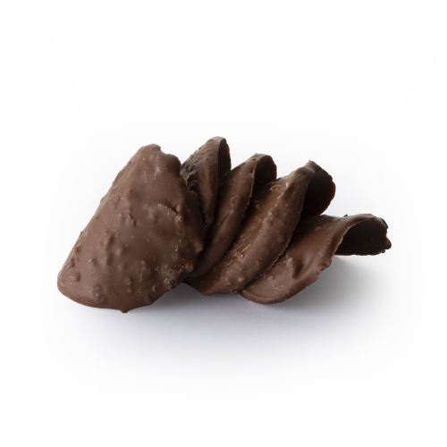 Thin Milk Chocolate Tiles with Almond Pieces