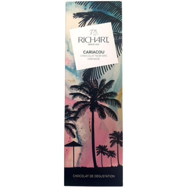 Tablette Cariacou – Chocolat Noir 66 % de Grenade | Louvins