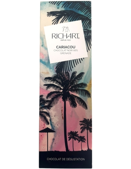 Tablette Cariacou – Chocolat Noir 66 % de Grenade | Louvins