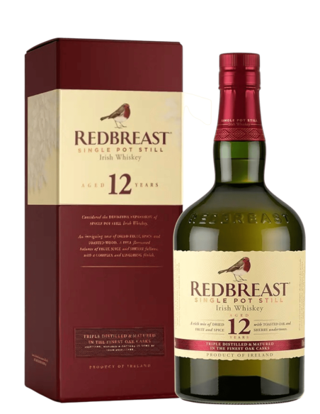 Redbreast 12 ans Single Pot Still 40 % | Whisky Irlandais Haut de Gamme | Louvins