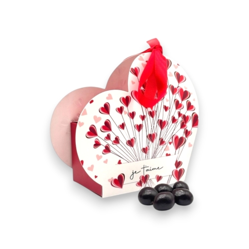 Coffret grains de café d'Italie enrobés de chocolat noir
