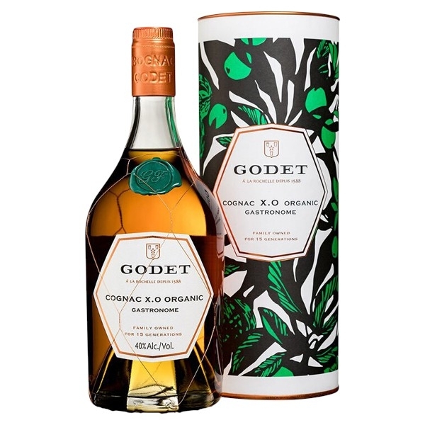 Cognac Godet XO Organic Gastronome, Cognac AOC, 40%