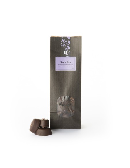 Ganaches gourmandes de Tanzanie aux grués de chocolat noir