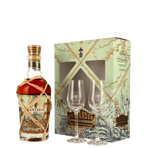Planteray Rum, Sealander, Coffret 2 verres, Rhum 40%