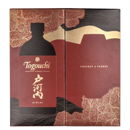 Togouchi, Togouch Kiwami Gift Set + 2 Glasses, Whisky, 40%