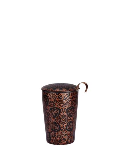 Teaeve Mandala Black Tea Mug – Double-Wall Porcelain (35 cl)