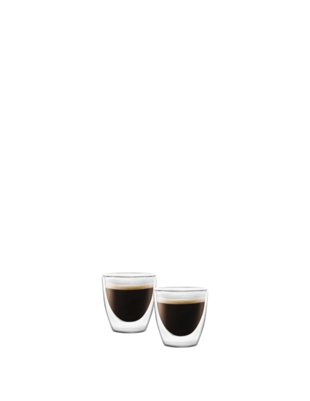 Set de 2 gobelets EXPRESSO en verre double paroi – 80 ml