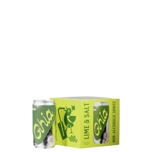Ghia - Lime & Salt Spritz 0% - Apéritif - Pack de 4