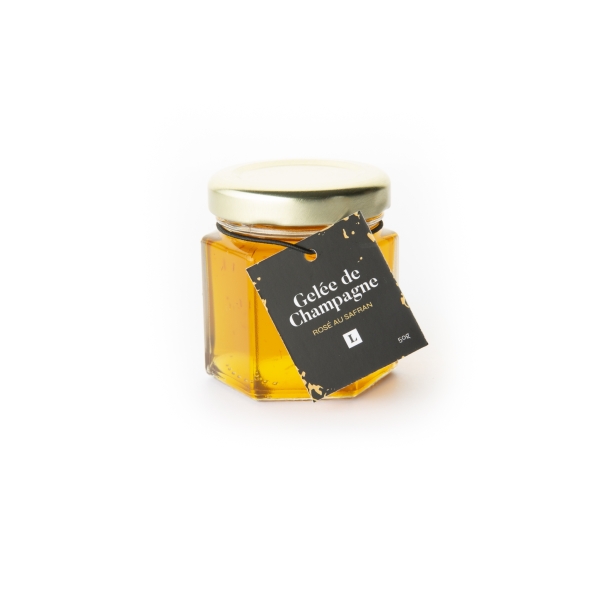 Gelée de Champagne rosé au safran