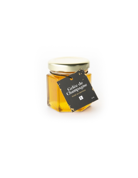 Gelée de Champagne rosé au safran