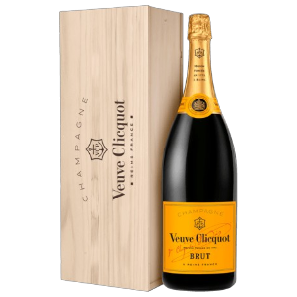 Veuve Clicquot - Salmanazar - Brut Carte Jaune - Wooden crate - Champagne AOP