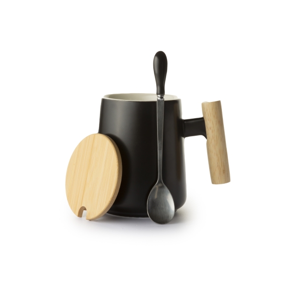Coffret tasse 450 ml noir