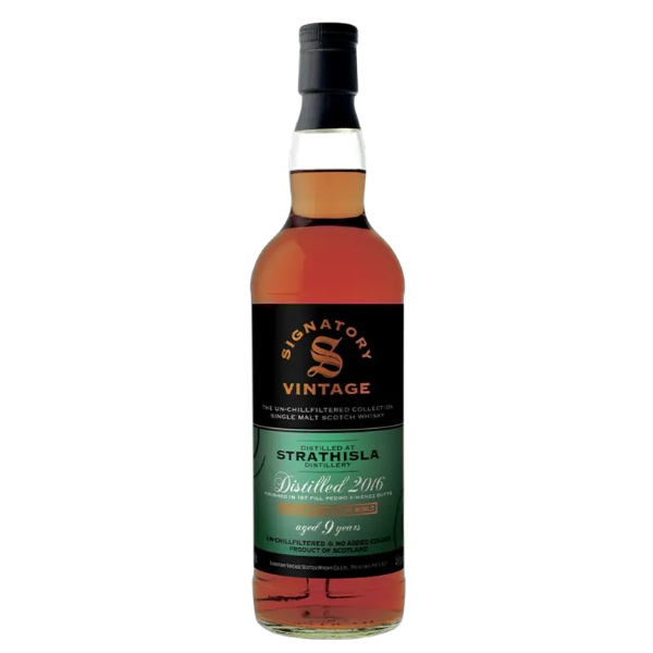 Strathisla 9 ans 2016 - 1St Fill PX The Un-chillfiltered Signatory Vintage - Whisky 46%
