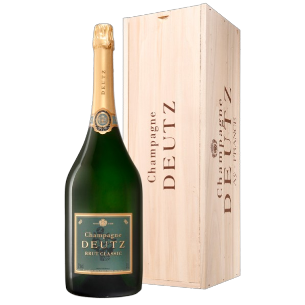 Champagne Deutz -Brut Classic -Caisse bois - Jéroboam - Champagne AOC