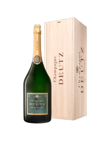 Champagne Deutz -Brut Classic -Caisse bois - Jéroboam - Champagne AOC