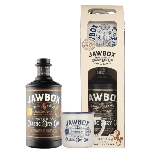 Jawbox - Small Batch Export Strength + Mug - Irish Gin 47%