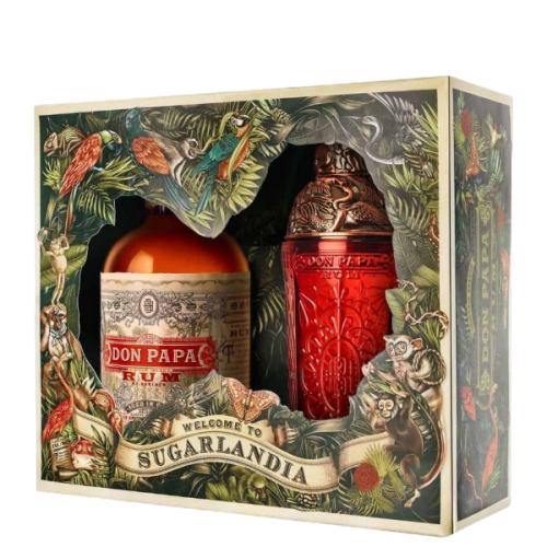 Don Papa - Single Island Rum Gift Set + Shaker - Rum 40%