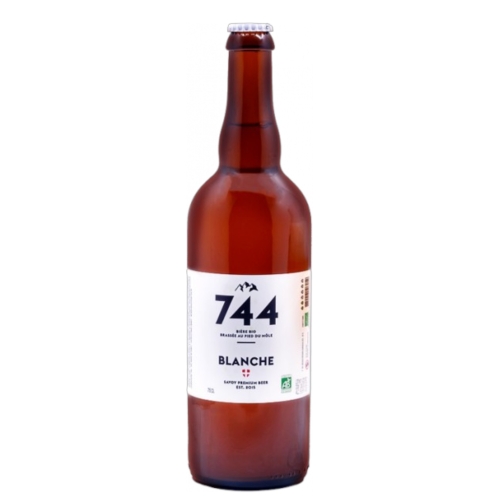 Brasserie 744 - Bière blanche 75cl - Bière bio 5,5%