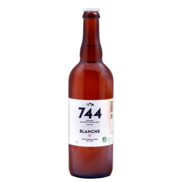Brasserie 744 - Bière blanche 75cl - Bière bio 5,5%