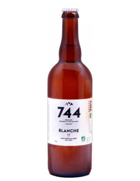 Brasserie 744 - Bière blanche 75cl - Bière bio 5,5%