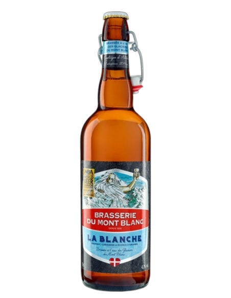 Brasserie du Mont-Blanc - Bière blanche 75cl - Bière 4,7%