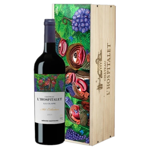 Château l'Hospitalet 2023 - Edition limitée Hervé Di Rosa - Gérard Bertrand - La Clape AOP