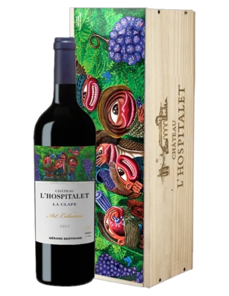 Château l'Hospitalet 2023 - Edition limitée Hervé Di Rosa - Gérard Bertrand - La Clape AOP