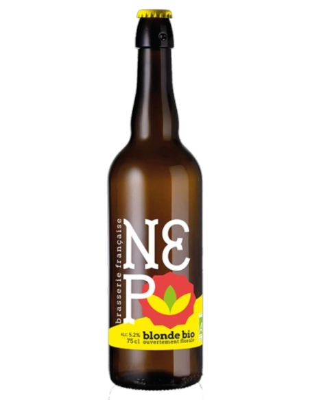 Brasserie Nepo - Bière blonde bio 75cl - Bière blonde 5,2%