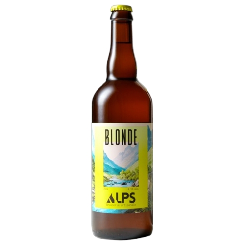 Brasserie Alps - Bière blonde 75cl - Bière blonde 4,5%