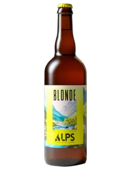 Brasserie Alps - Bière blonde 75cl - Bière blonde 4,5%