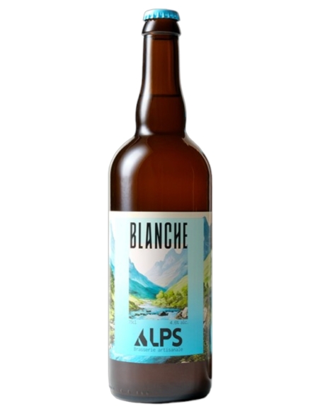 Brasserie Alps - Bière blanche 75cl - Bière blanche 4,6%
