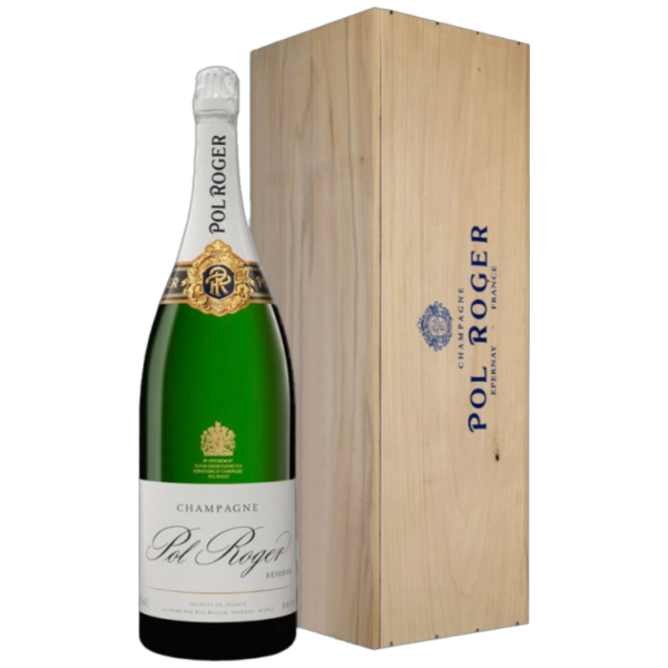 Pol Roger - Brut Réserve - Wooden Case - Jeroboam - Champagne AOC