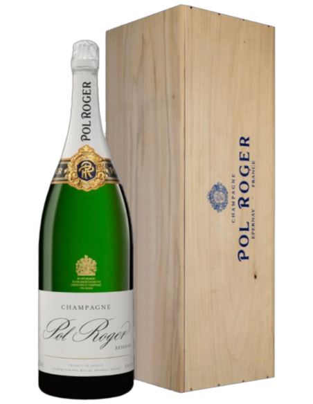 Pol Roger - Brut Réserve - Wooden Case - Jeroboam - Champagne AOC